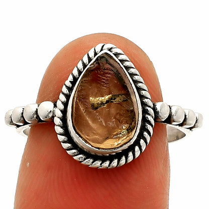 Natural Yellow Scapolite Rough Ring size-8.5 R-1252 SDR232608