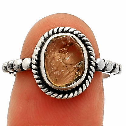 Natural Yellow Scapolite Rough Ring size-7.5 R-1252 SDR232624