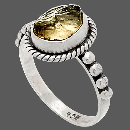 Natural Yellow Scapolite Rough Ring size-7.5 R-1252 SDR232624