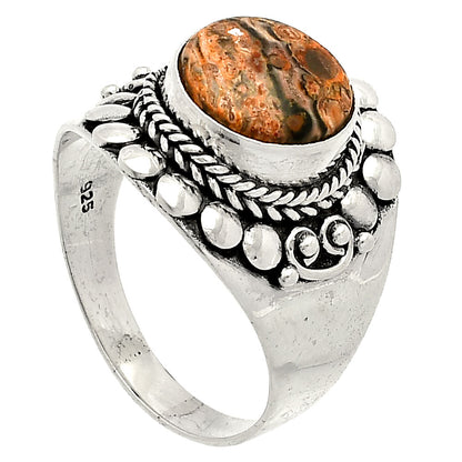 Natural Leopard Skin Jasper Ring size-9 R-1399 SDR232641