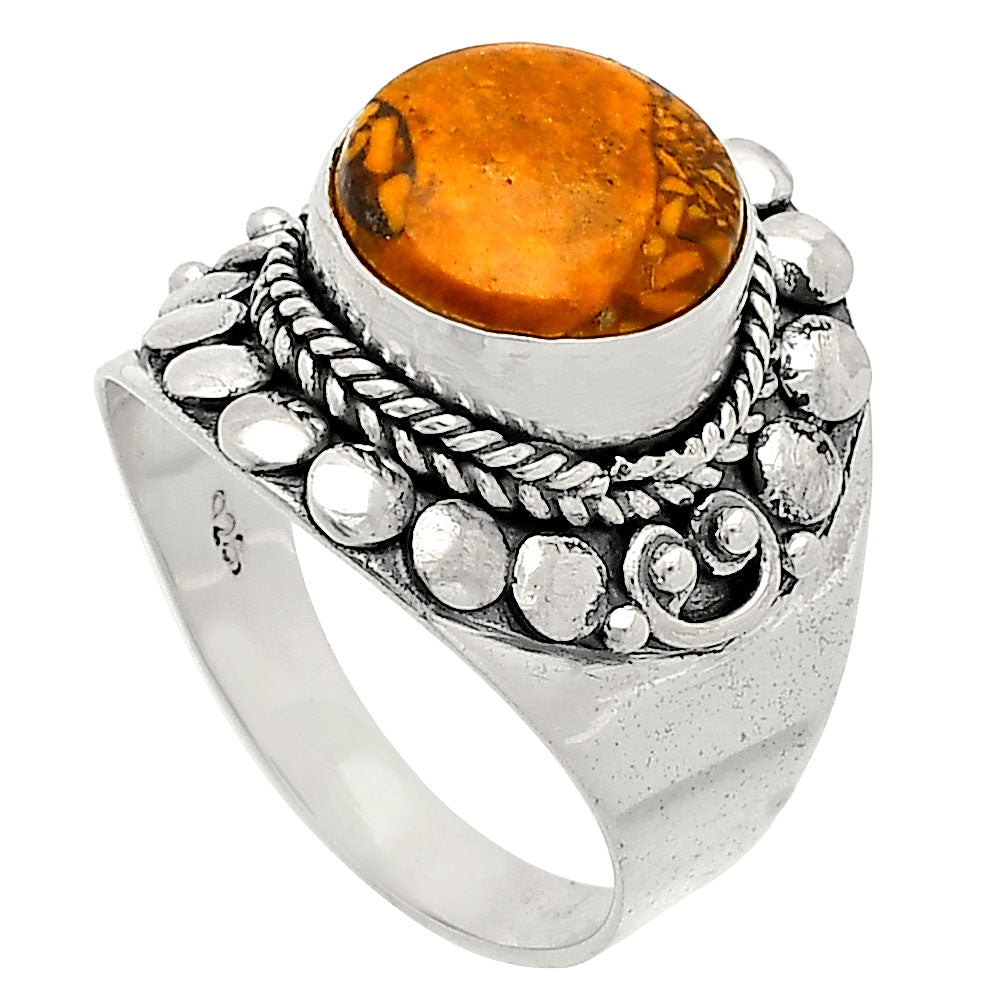 Coquina Fossil Jasper - India Ring size-7.5 R-1399 SDR232674