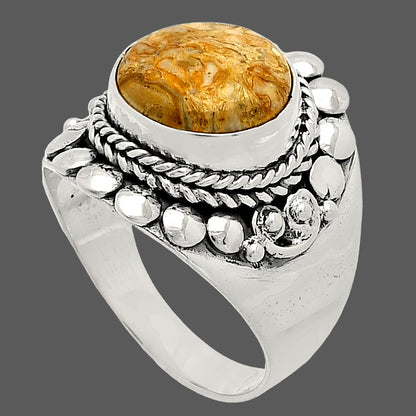Natural Rock Calcy Ring size-7.5 R-1399 SDR232684