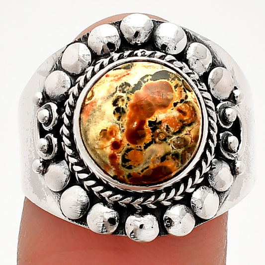 Natural Leopard Skin Jasper Ring size-8 R-1399 SDR232704