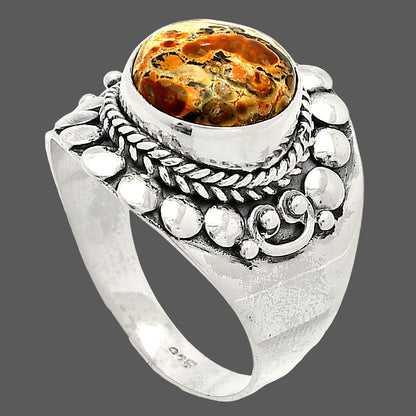 Natural Leopard Skin Jasper Ring size-8 R-1399 SDR232704
