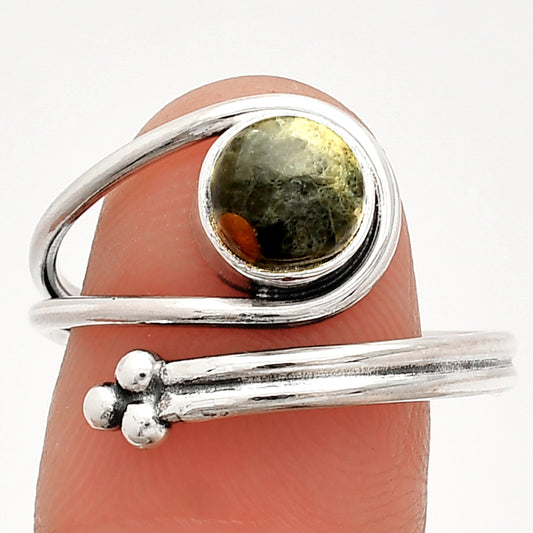 Adjustable - Peanut Obsidian Ring size-9 R-1276 SDR232803