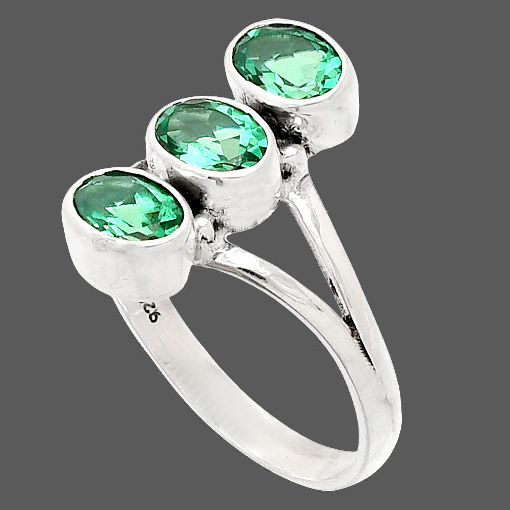 Lab Created Green Tourmaline Ring size-8 R-1263 SDR232949