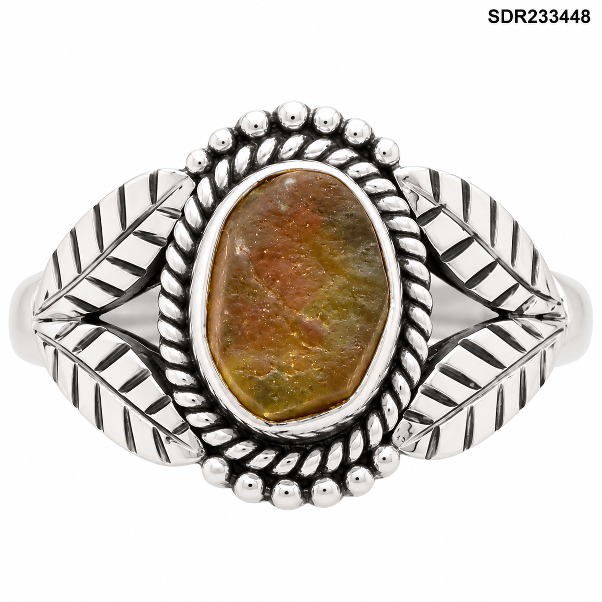 Natural Rare Kornerupine Rough Ring size-8 R-1387 SDR233448