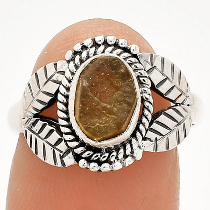 Natural Rare Kornerupine Rough Ring size-8 R-1387 SDR233448