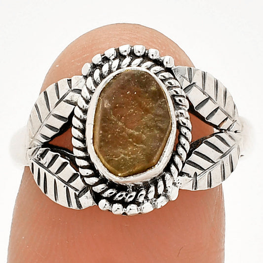 Natural Rare Kornerupine Rough Ring size-8 R-1387 SDR233448