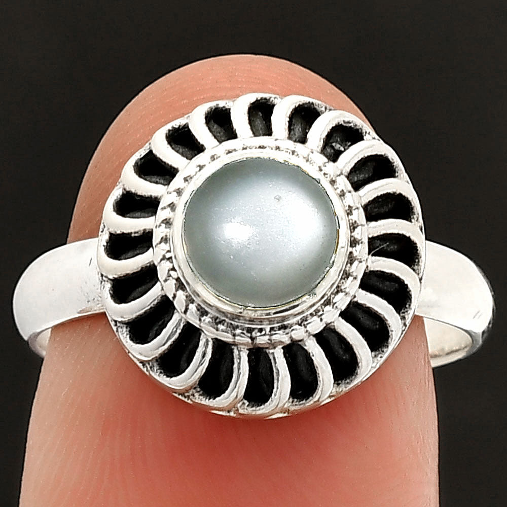Natural Srilankan Moonstone Ring size-8 R-1596 SDR233565
