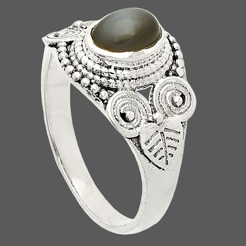 Natural Gray Moonstone Ring size-7 R-1280 SDR233752