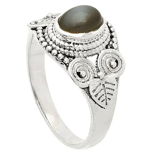 Natural Gray Moonstone Ring size-7 R-1280 SDR233752