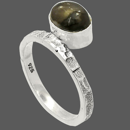 Natural Mexican Cabbing Fossil Ring size-6 R-1037 SDR234118