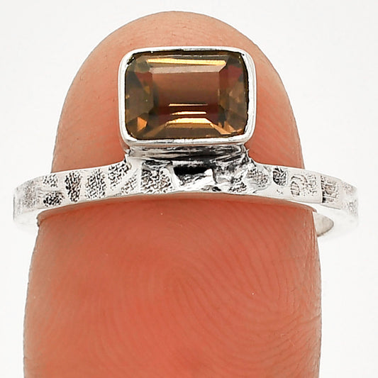 Natural Smoky Quartz - Brazil Ring size-7 R-1037 SDR234185