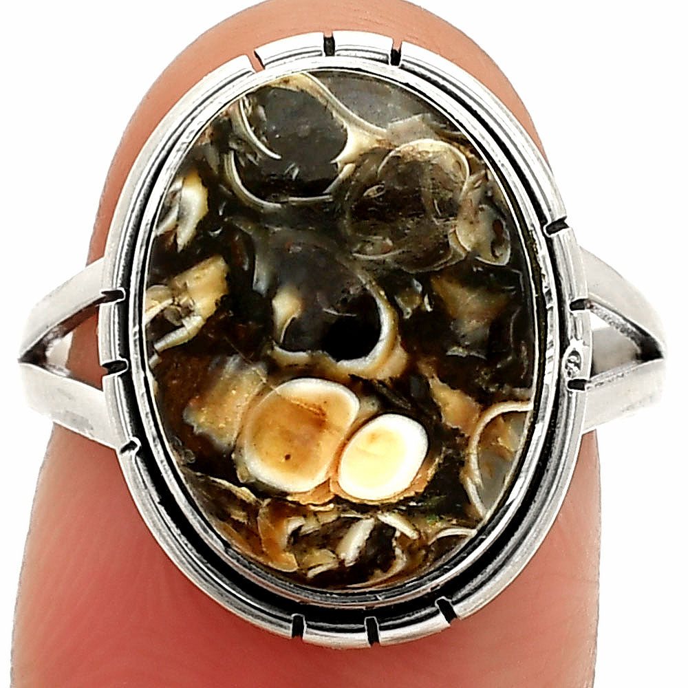 Natural Turtella Jasper - USA Ring size-7.5 R-1012 SDR234578