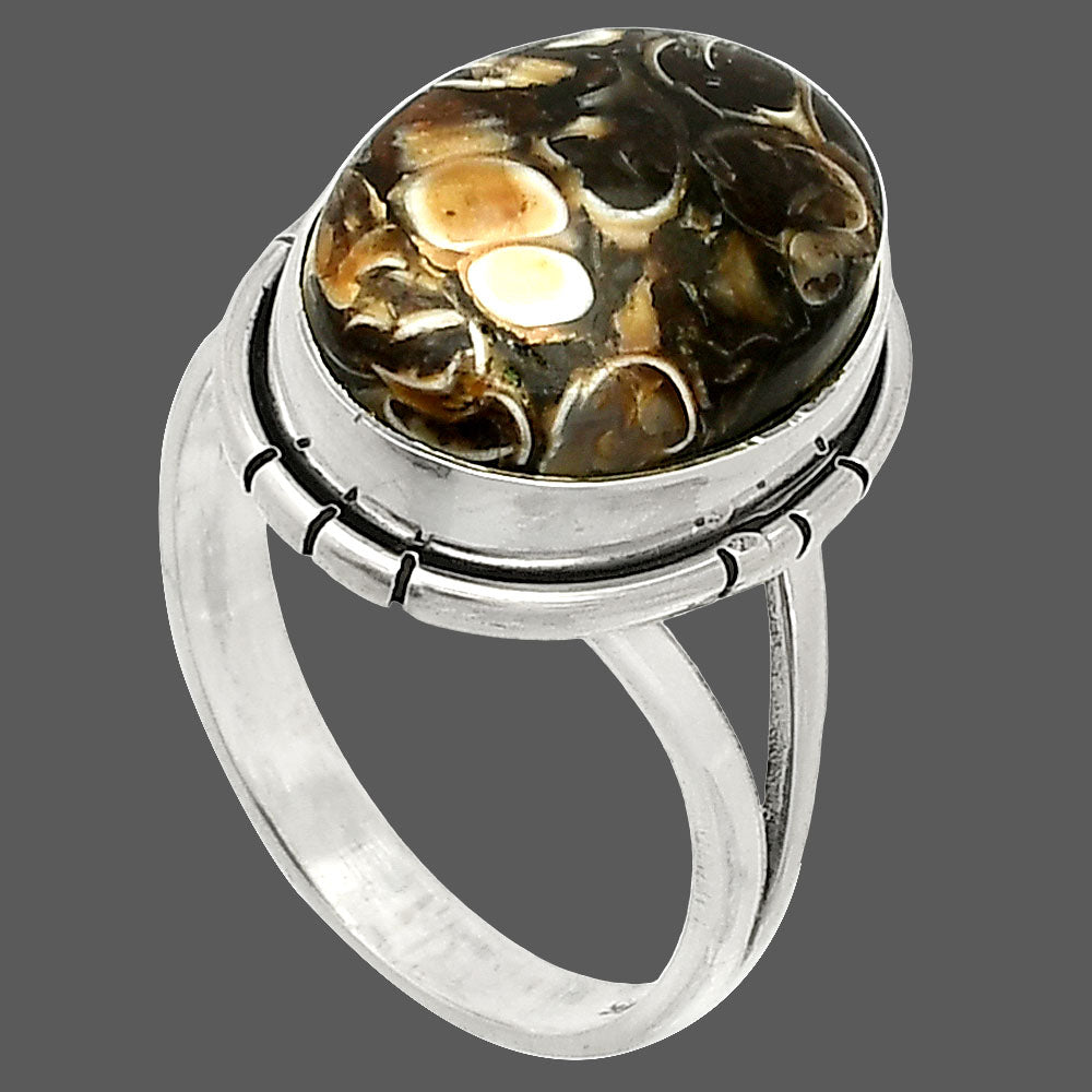Natural Turtella Jasper - USA Ring size-7.5 R-1012 SDR234578