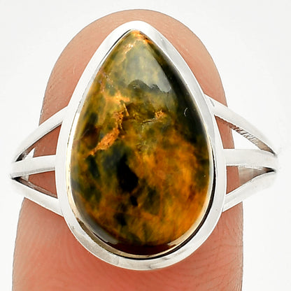 Turkish Rainforest Chrysocolla Ring size-9 R-1006 SDR234735