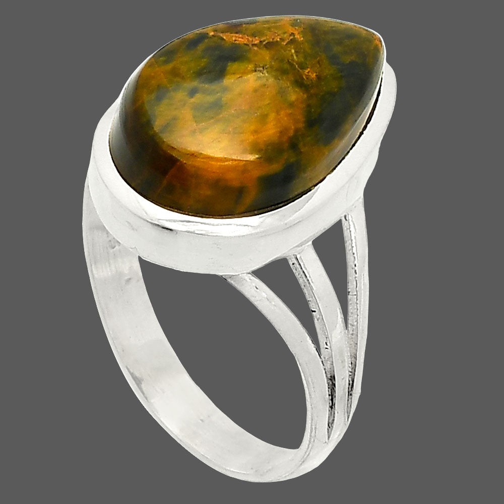 Turkish Rainforest Chrysocolla Ring size-9 R-1006 SDR234735