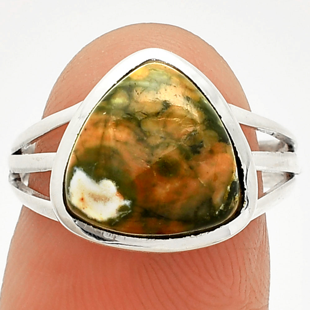 Rhyolite - Rainforest Jasper Ring size-6.5 R-1006 SDR234777