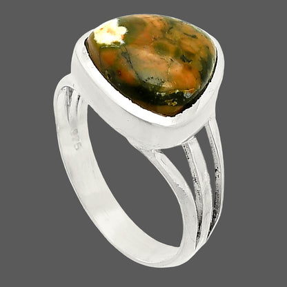 Rhyolite - Rainforest Jasper Ring size-6.5 R-1006 SDR234777
