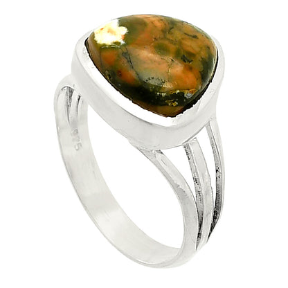Rhyolite - Rainforest Jasper Ring size-6.5 R-1006 SDR234777