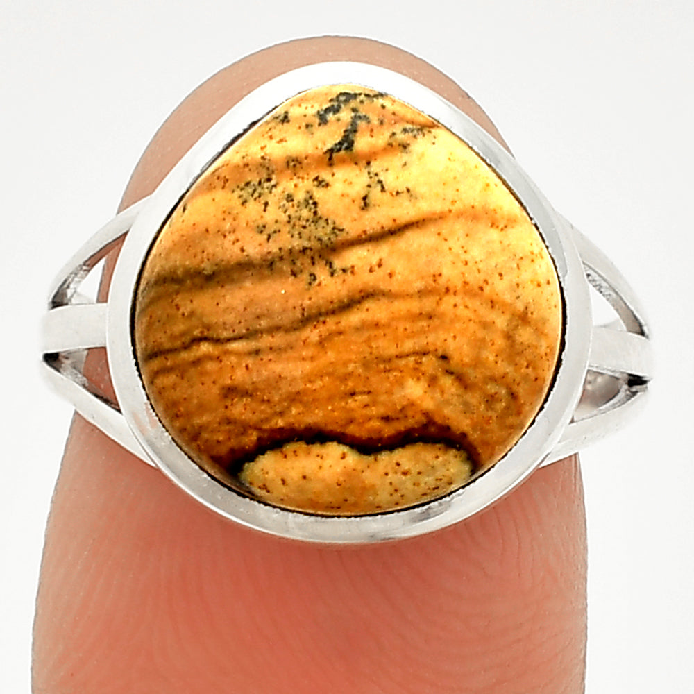 Natural Picture Jasper Ring size-8 R-1006 SDR234861