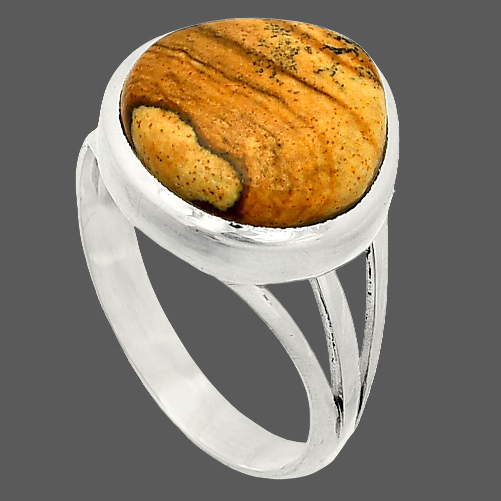 Natural Picture Jasper Ring size-8 R-1006 SDR234861
