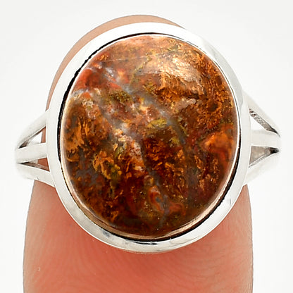 Natural Rare Cady Mountain Agate Ring size-9 R-1006 SDR234868