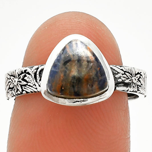 Natural Sodalite Ring size-8 R-1061 SDR235051