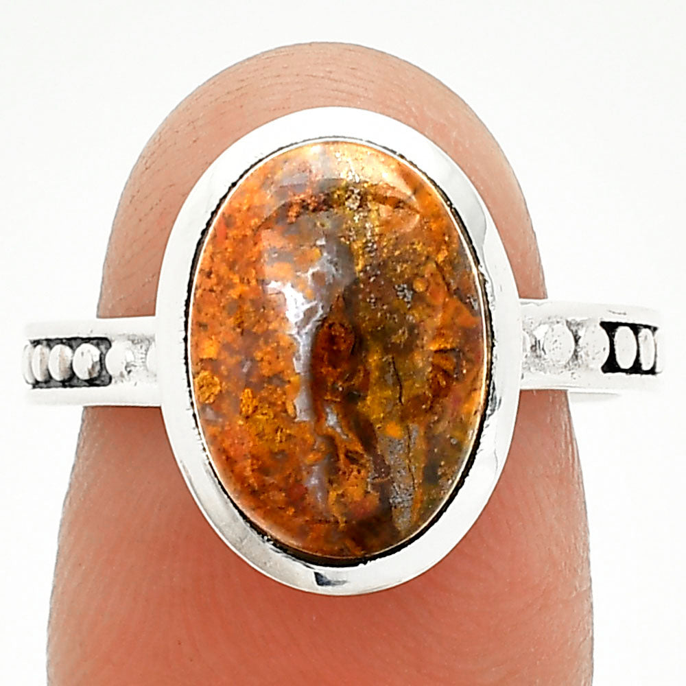Natural Rare Cady Mountain Agate Ring size-8 R-1060 SDR235123