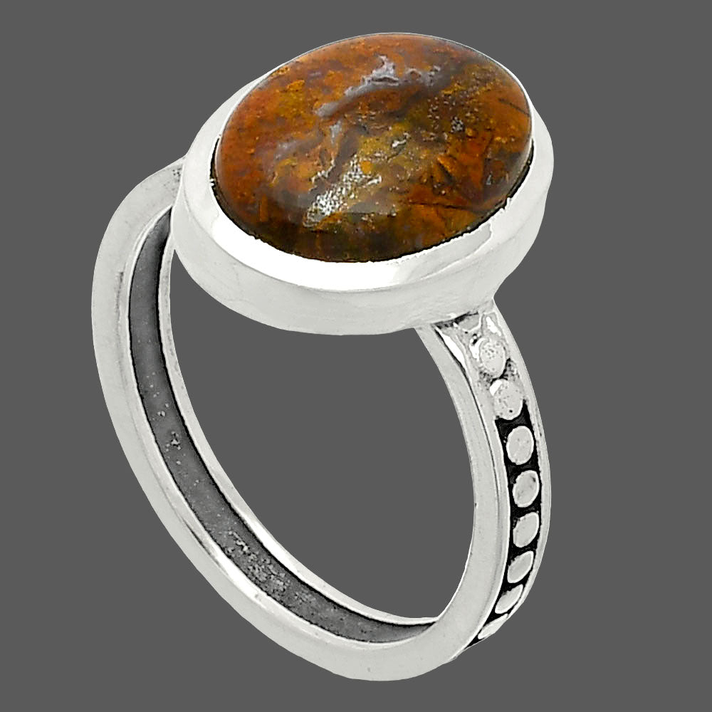 Natural Rare Cady Mountain Agate Ring size-8 R-1060 SDR235123