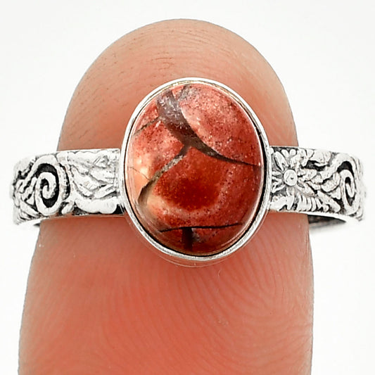 Natural Snake Skin Jasper Ring size-9 R-1055 SDR235151