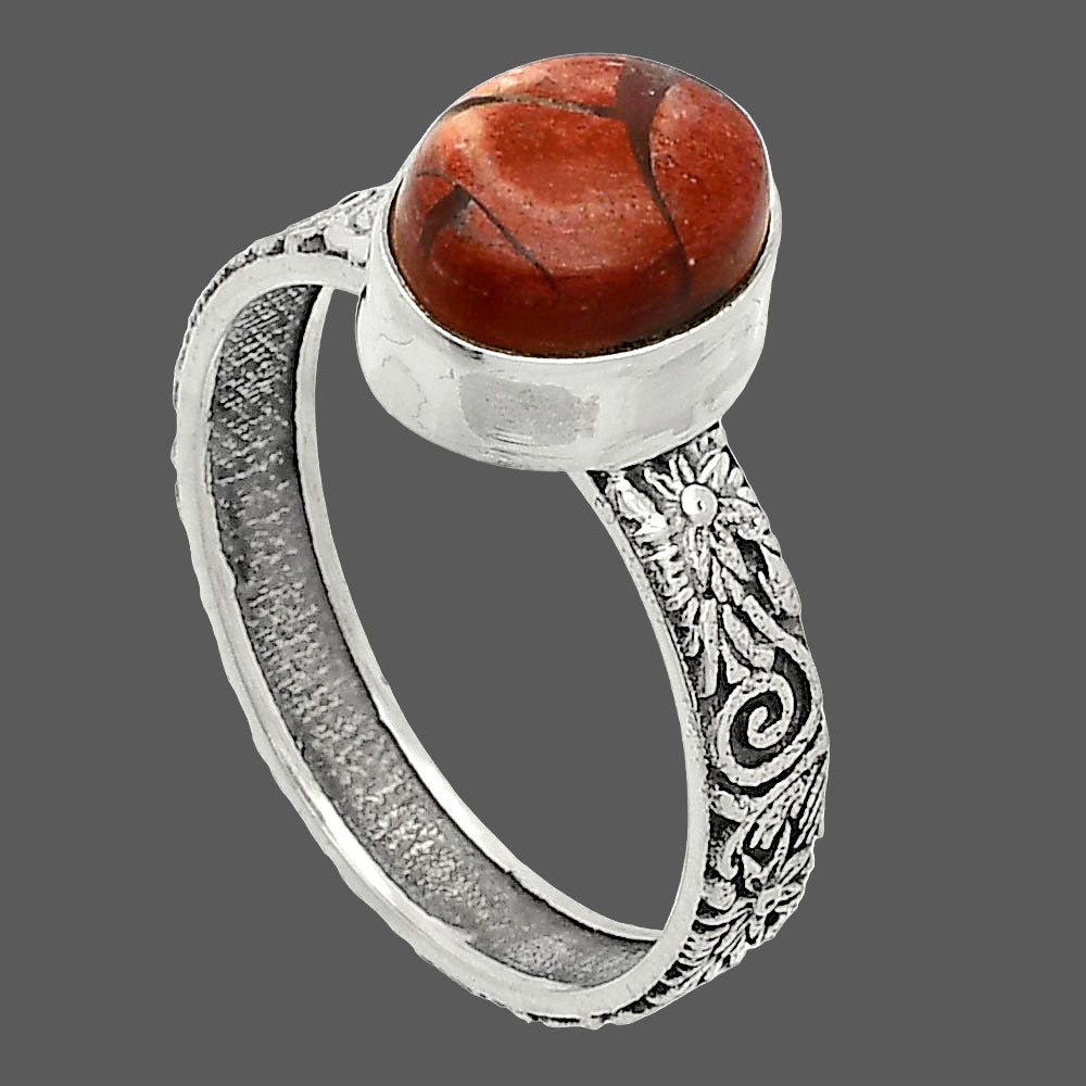 Natural Snake Skin Jasper Ring size-9 R-1055 SDR235151