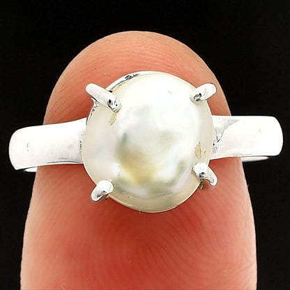 Natural Fresh Water Biwa Pearl Ring size-8 R-1019 SDR235288