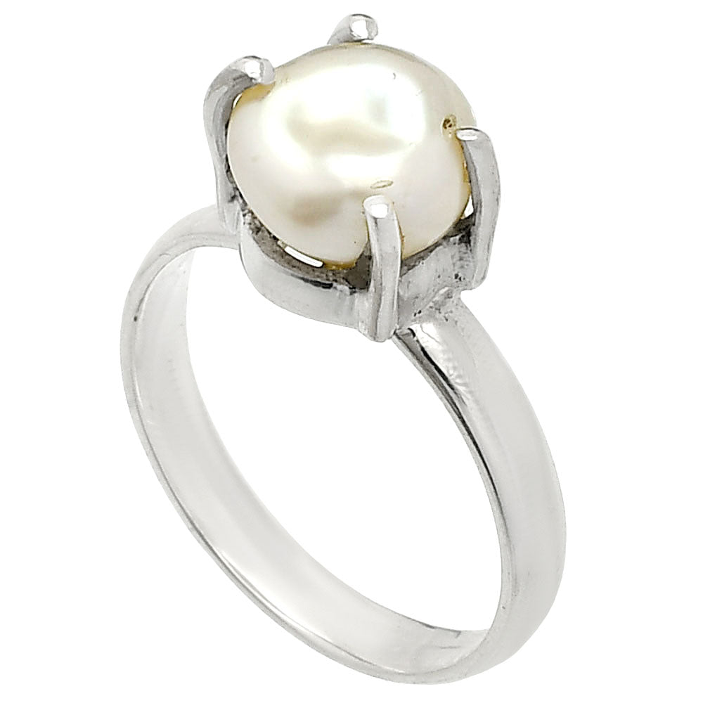 Natural Fresh Water Biwa Pearl Ring size-7 R-1019 SDR235290