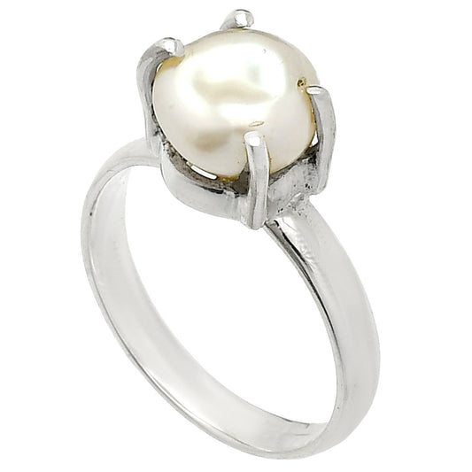 Natural Fresh Water Biwa Pearl Ring size-7 R-1019 SDR235290