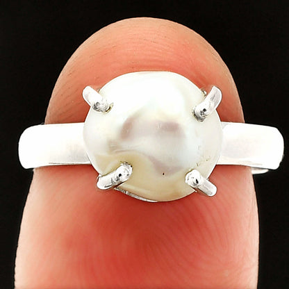 Natural Fresh Water Biwa Pearl Ring size-7 R-1019 SDR235300