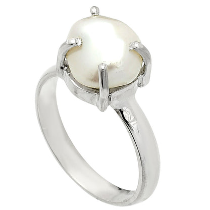 Natural Fresh Water Biwa Pearl Ring size-7 R-1019 SDR235300