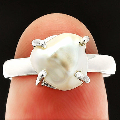 Natural Fresh Water Biwa Pearl Ring size-7 R-1019 SDR235315