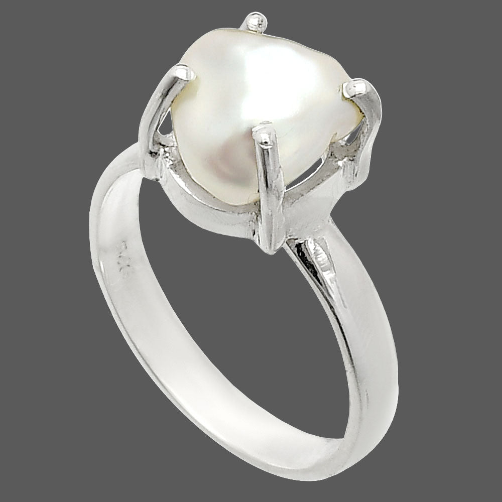 Natural Fresh Water Biwa Pearl Ring size-7 R-1019 SDR235315