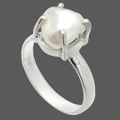 Natural Fresh Water Biwa Pearl Ring size-7 R-1019 SDR235315