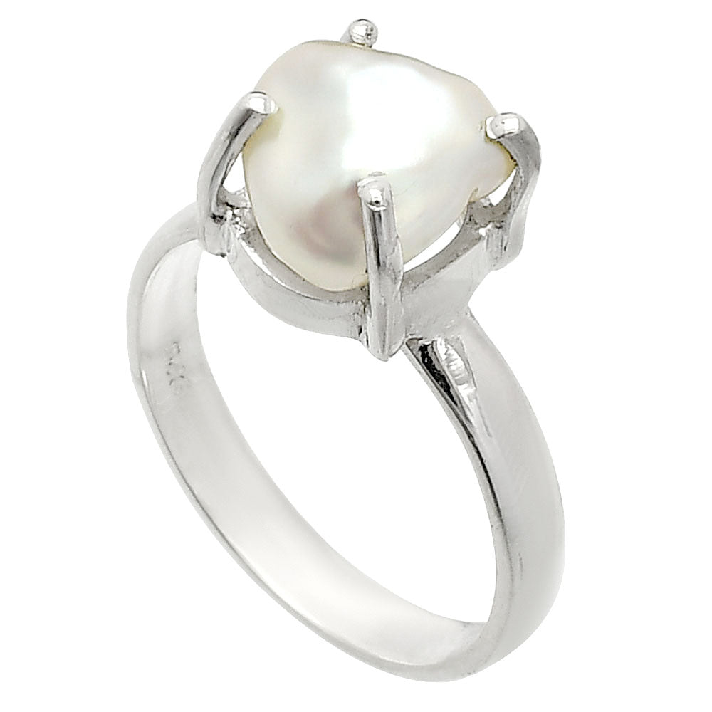 Natural Fresh Water Biwa Pearl Ring size-7 R-1019 SDR235315