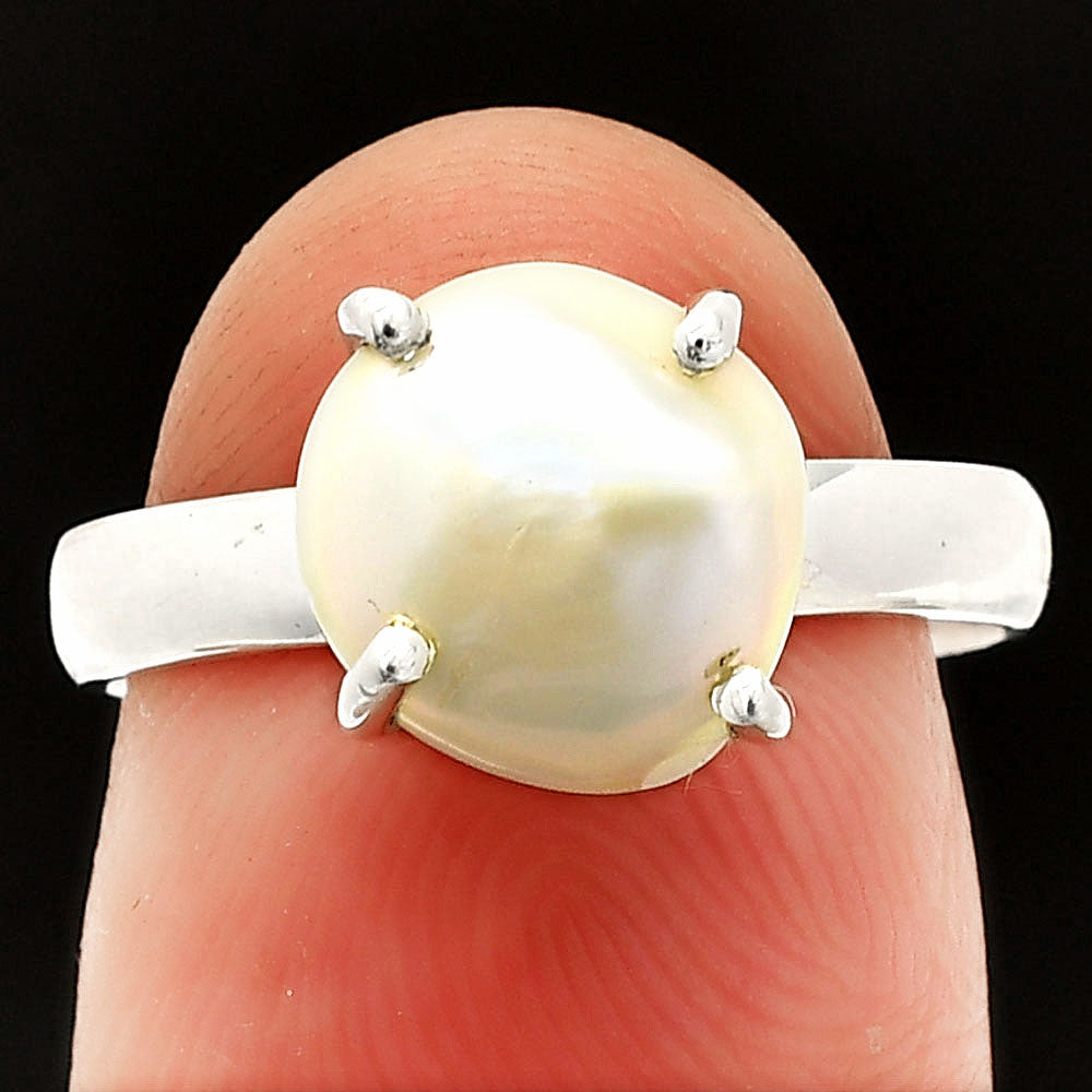 Natural Fresh Water Biwa Pearl Ring size-7 R-1019 SDR235327