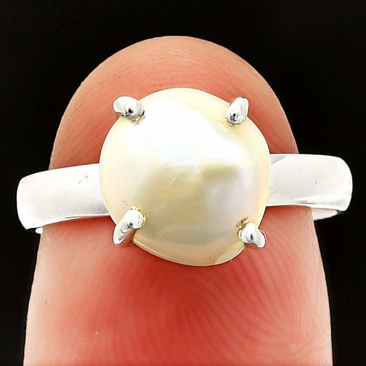 Natural Fresh Water Biwa Pearl Ring size-7 R-1019 SDR235327