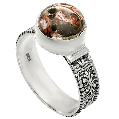 Natural Leopard Skin Jasper Ring size-9 R-1058 SDR235519