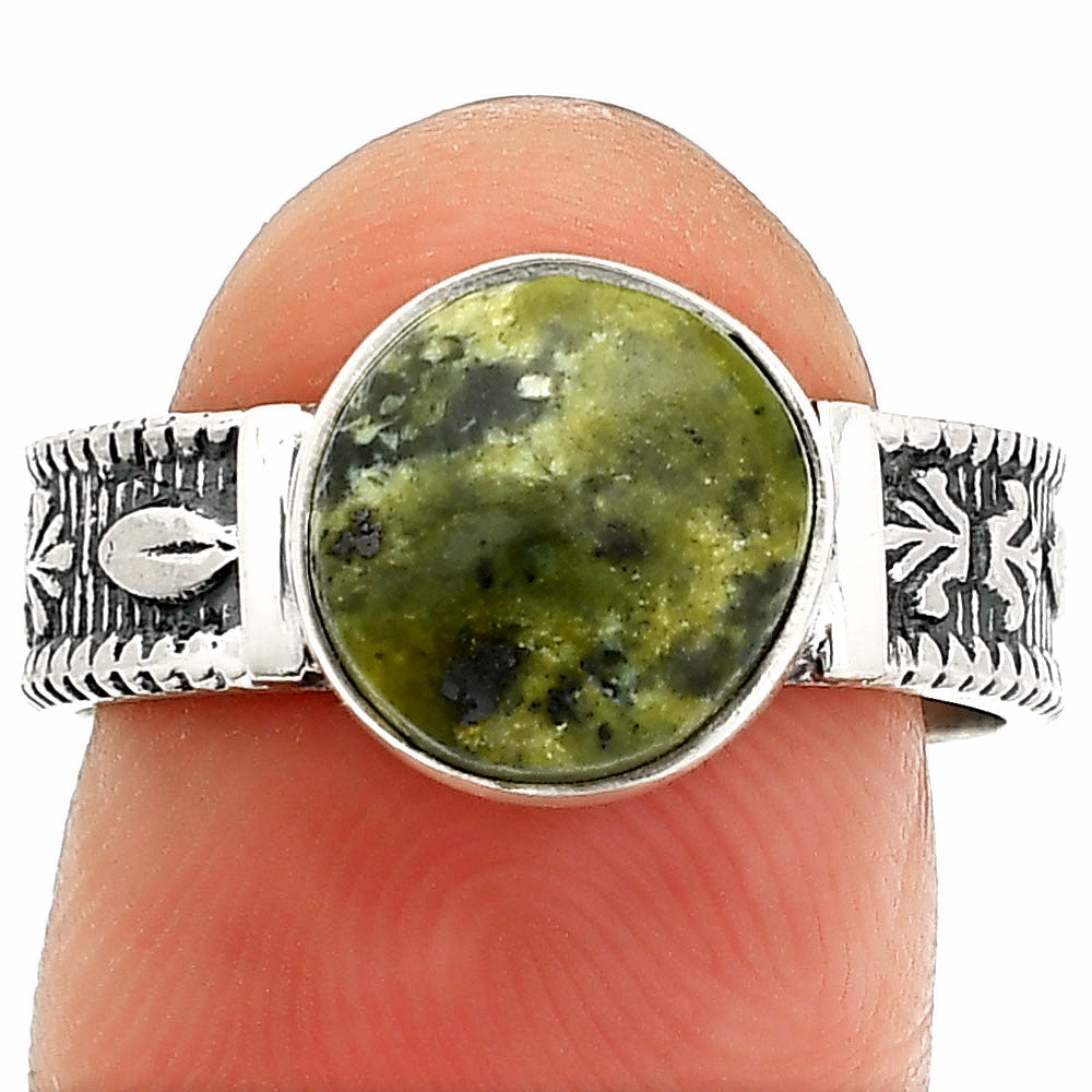 Natural Serpentine Ring size-8 R-1058 SDR235520