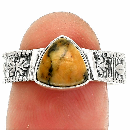 Natural Honey Dendritic Opal Ring size-9 R-1058 SDR235521