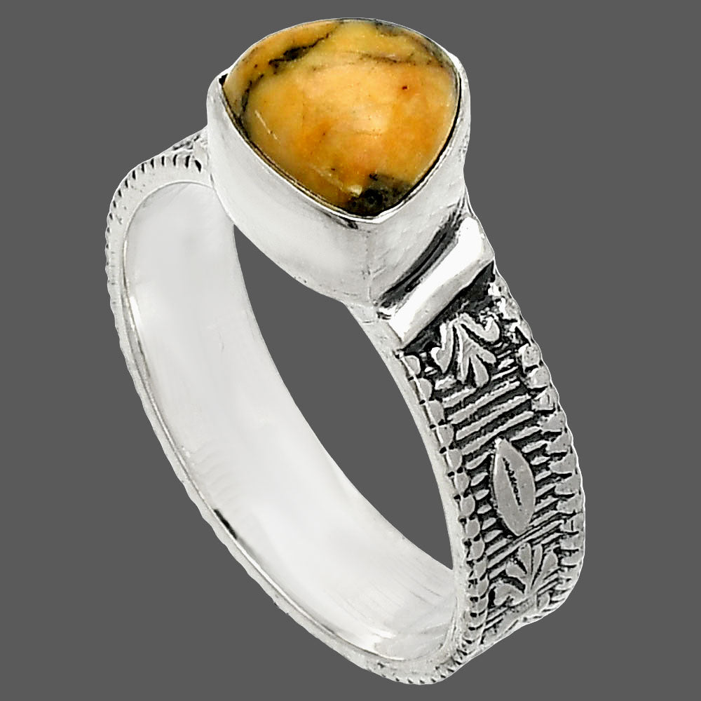 Natural Honey Dendritic Opal Ring size-9 R-1058 SDR235521