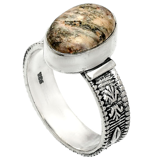 Natural Leopard Skin Jasper Ring size-8 R-1058 SDR235526