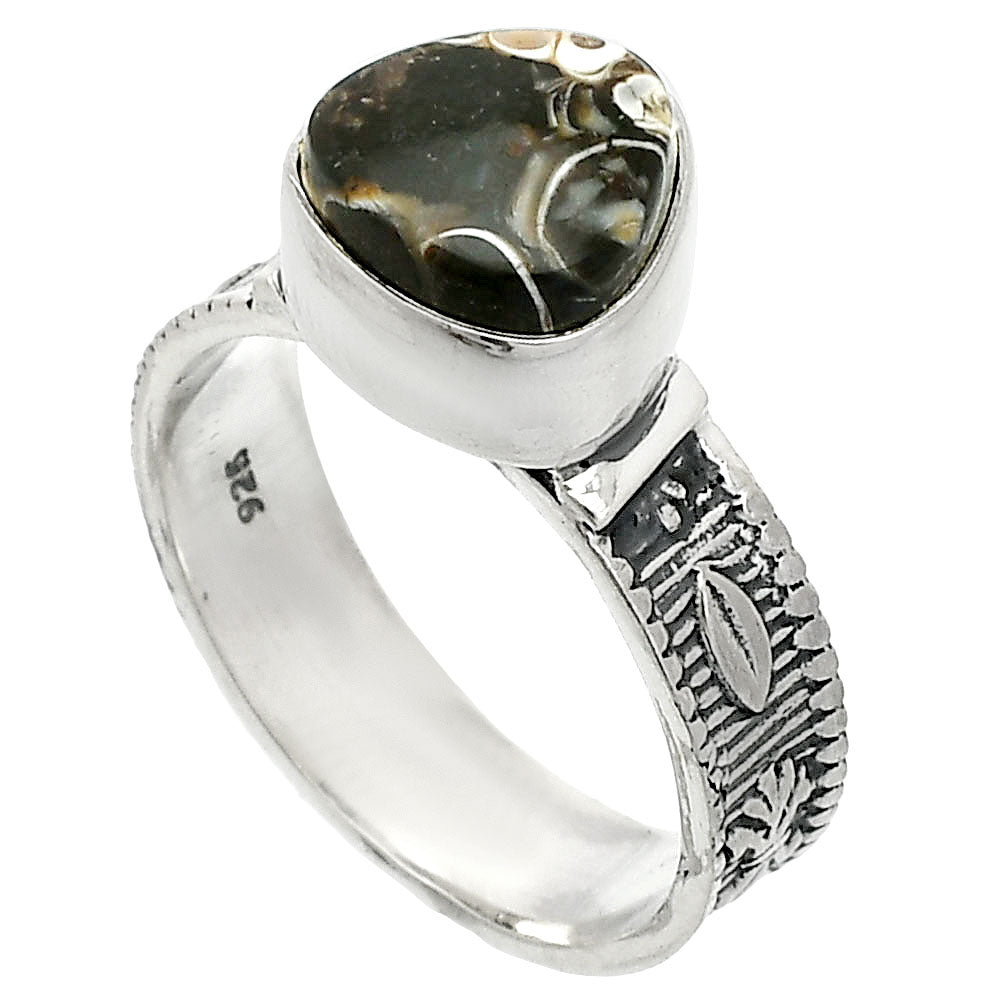 Natural Turtella Jasper - USA Ring size-7 R-1058 SDR235552